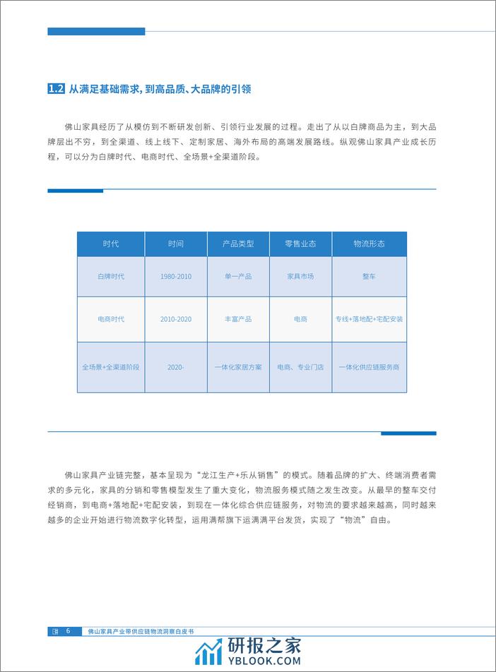 佛山家具产业带供应链物流洞察白皮书 - 第6页预览图