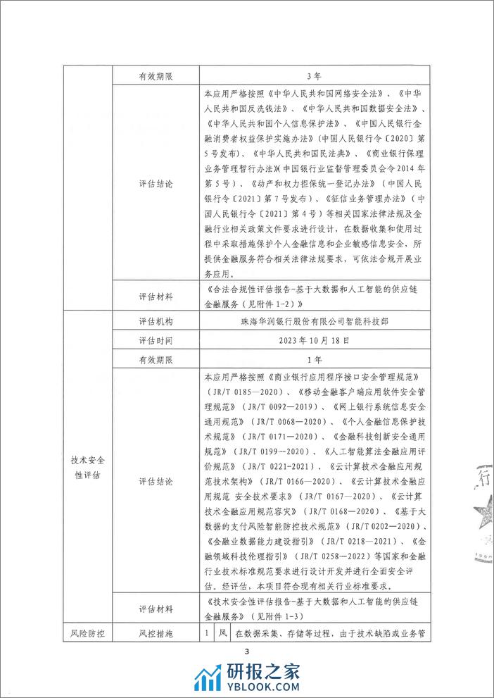 金融科技创新应用声明书：基于大数据和人工智能的供应链金融服务 - 第3页预览图