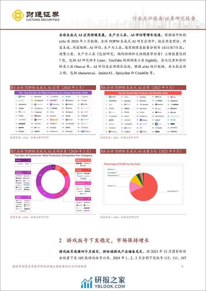 传媒行业点评：AI应用持续演进，关注内容行业生产力革新-240405-财通证券-14页 - 第6页预览图