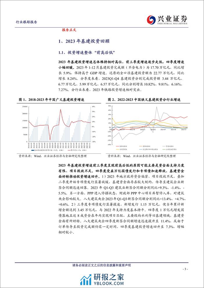 建筑装饰行业跟踪报告：2024年基建托底确定性强，中央发力助资金来源充足-240329-兴业证券-27页 - 第3页预览图