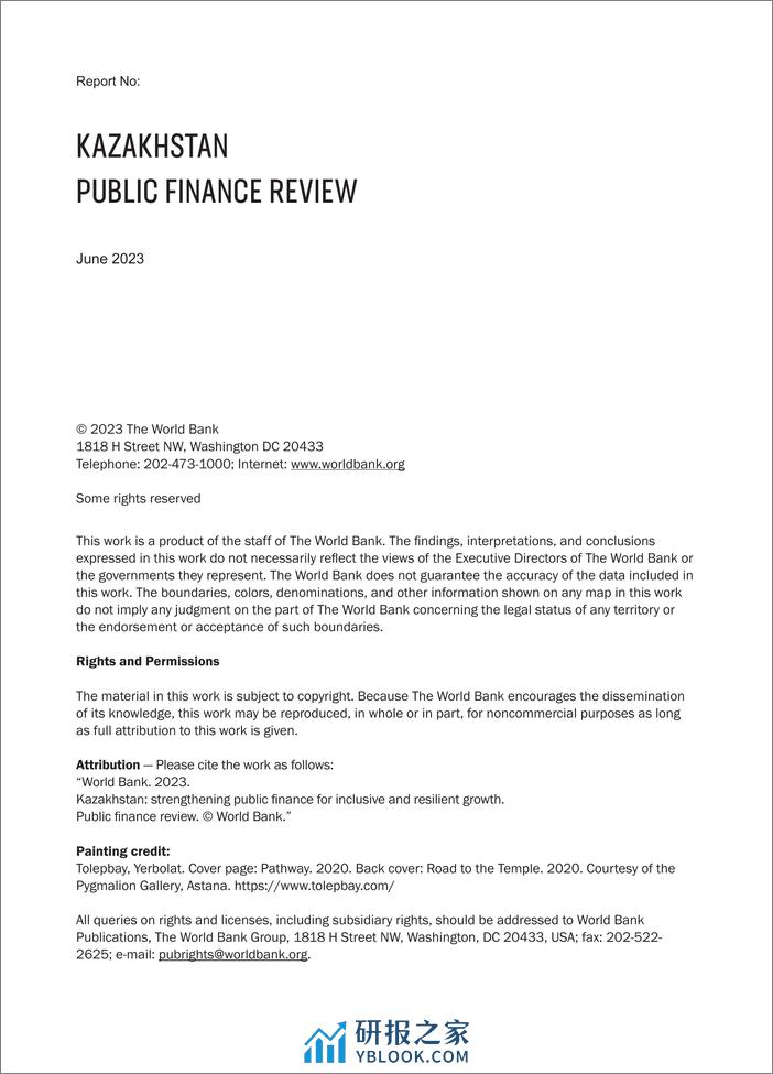 世界银行-哈萨克斯坦：加强公共财政促进包容性和韧性增长：公共财政审查（英）-2024-192页 - 第2页预览图