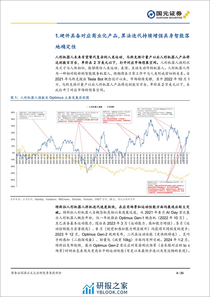 人形机器人行业深度报告-AI加速具身智能落地-关注电机、传感器部件-国元证券 - 第4页预览图