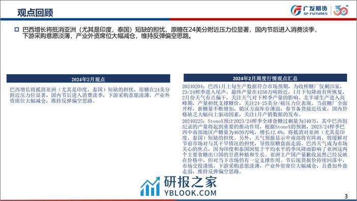 白糖期货3月月报：维持偏空思路-20240303-广发期货-26页 - 第3页预览图