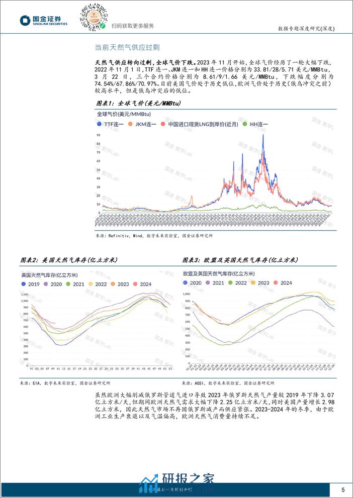 数据专题深度研究：2024年，天然气市场重返平衡之路-国金证券 - 第5页预览图