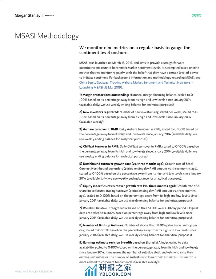 Morgan Stanley-China Equity Strategy A-Share Sentiment Stayed Flat Despite...-107156838 - 第3页预览图