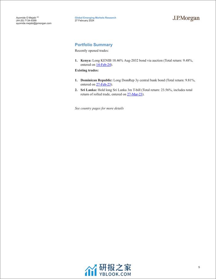 JPMorgan Econ  FI-EM Frontier Local Markets Compass Building momentum-106735264 - 第5页预览图