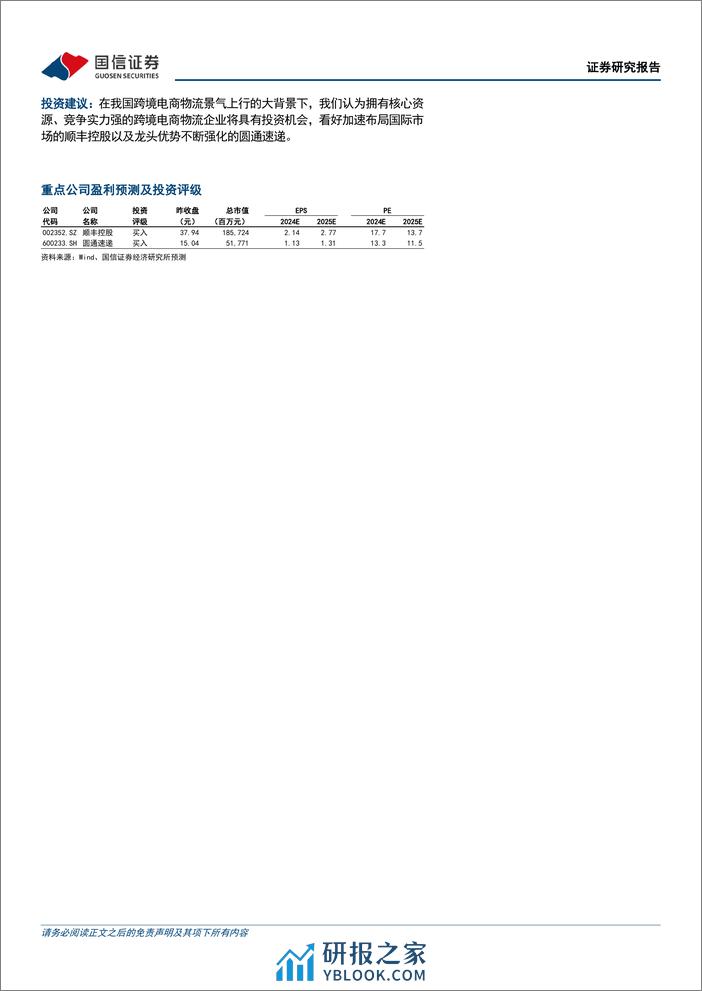 交通运输行业物流出海研究系列一：顺应潮流，跨境电商物流迎来发展红利-240328-国信证券-45页 - 第2页预览图