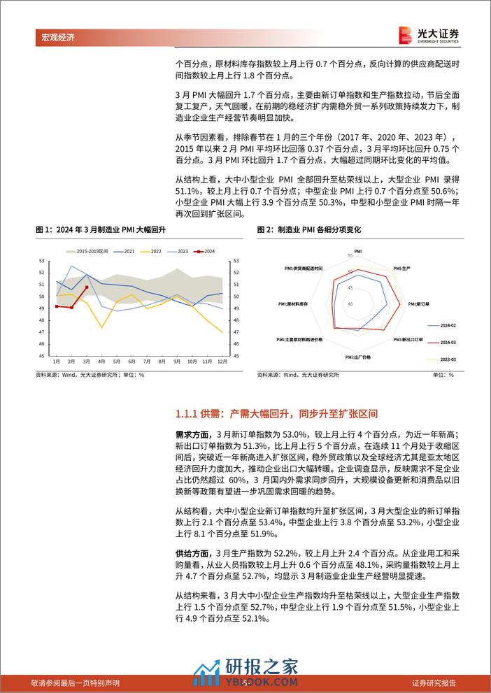 2024年3月PMI点评兼光大宏观周报：PMI全面回暖的四条线索-240331-光大证券-15页 - 第5页预览图