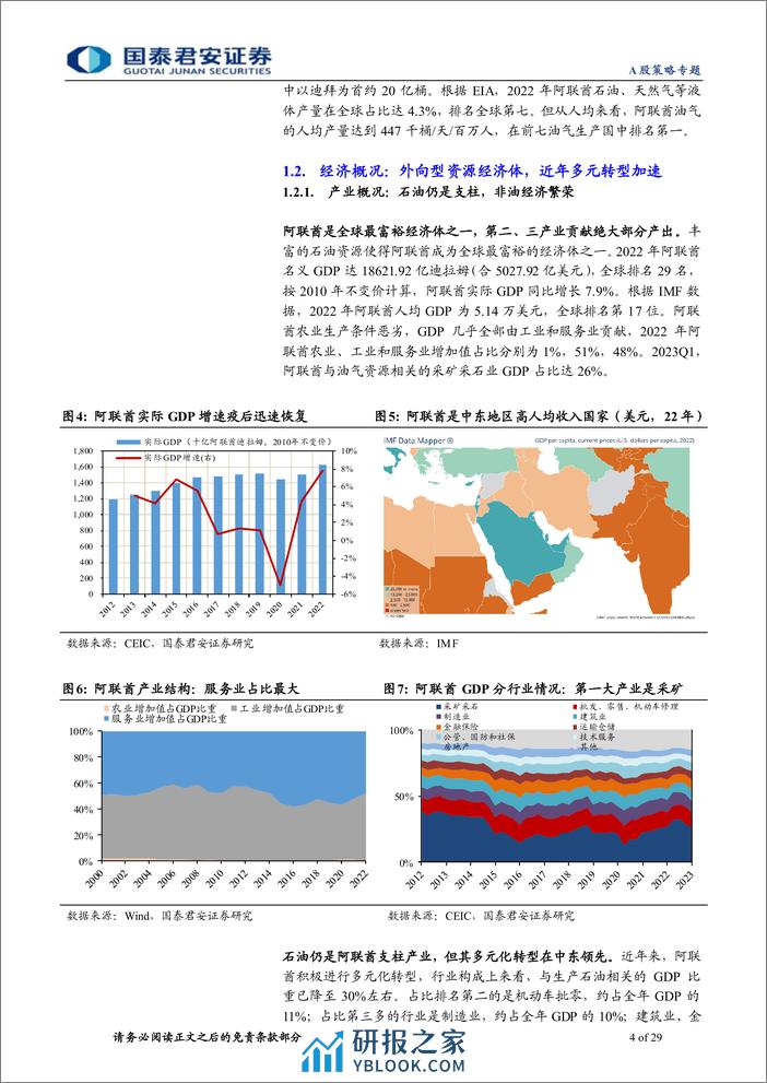 中东淘金新兴市场投资研究系列二，阿联酋：中东商贸中枢，海湾开放门户-240322-国泰君安-29页 - 第4页预览图