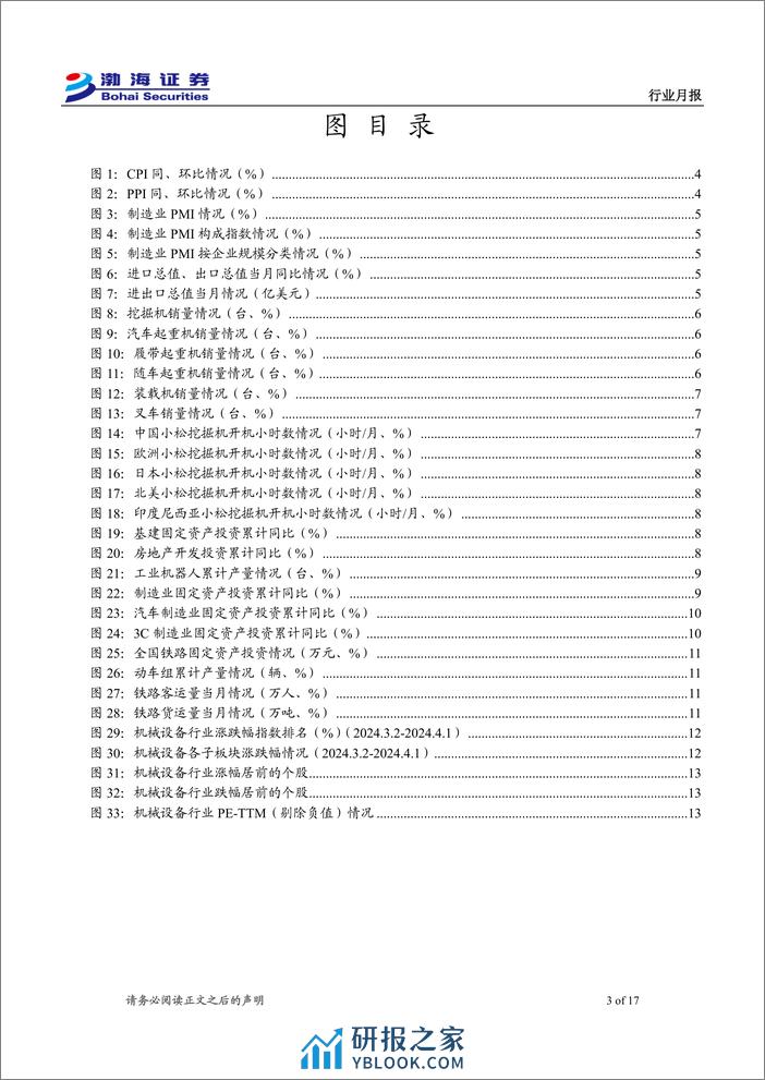 机械设备行业4月月报：3月制造业PMI为50.8%25，制造业景气回升-240402-渤海证券-17页 - 第3页预览图