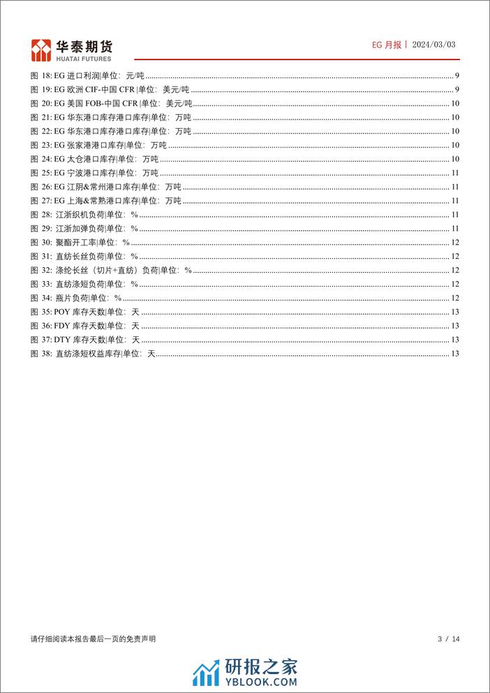 EG月报：EG开工逐步上抬，库存下降速率放缓-20240303-华泰期货-14页 - 第3页预览图