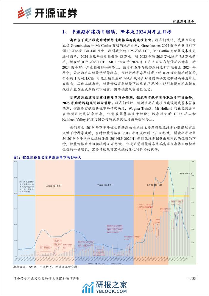 有色金属行业深度报告-澳矿2023Q4追踪-中短期扩建项目继续-降本是2024财年主目标-开源证券 - 第4页预览图