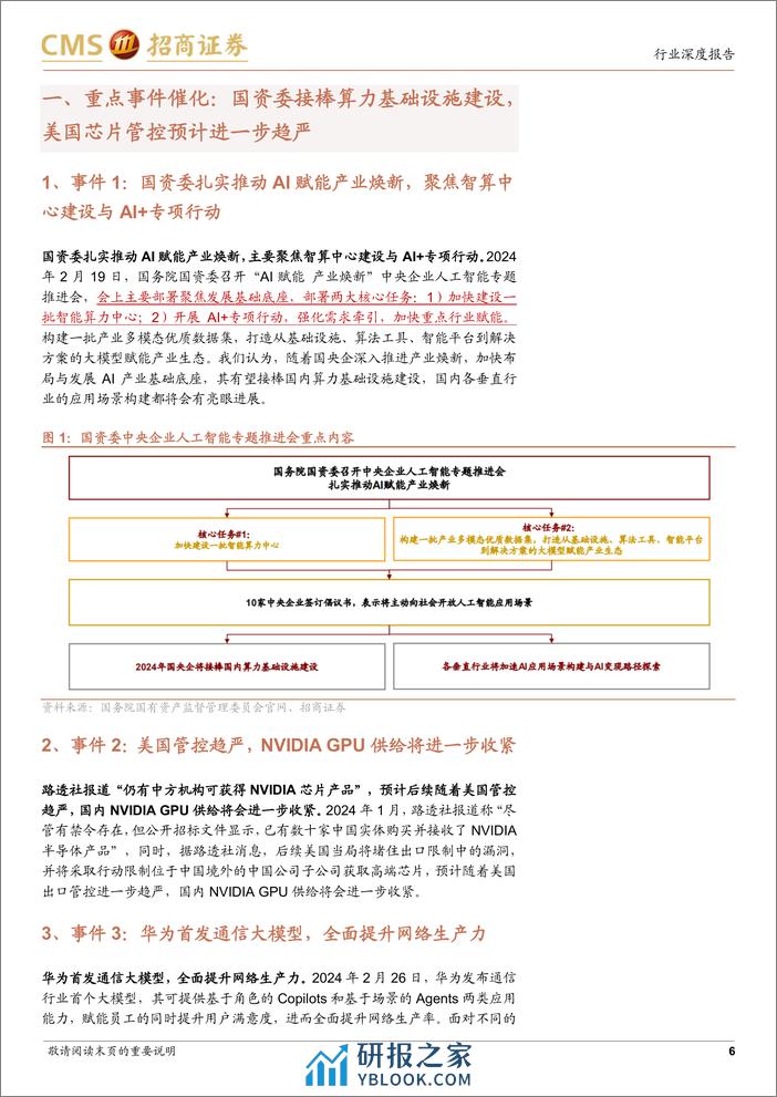 招商证券-数字经济“算力网络”系列14：国央企加大算力基础设施建设国产算力大有可为 - 第6页预览图