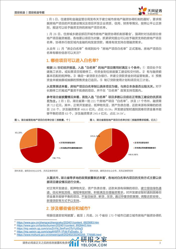 固收专题：如何看待地产项目“白名单”的影响？-20240217-天风证券-11页 - 第3页预览图