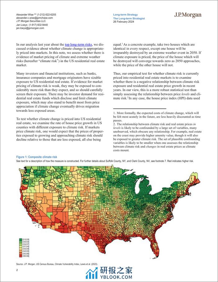 JPMorgan Econ  FI-The Long-term Strategist Climate and extreme weather risk is...-106710439 (1) - 第2页预览图