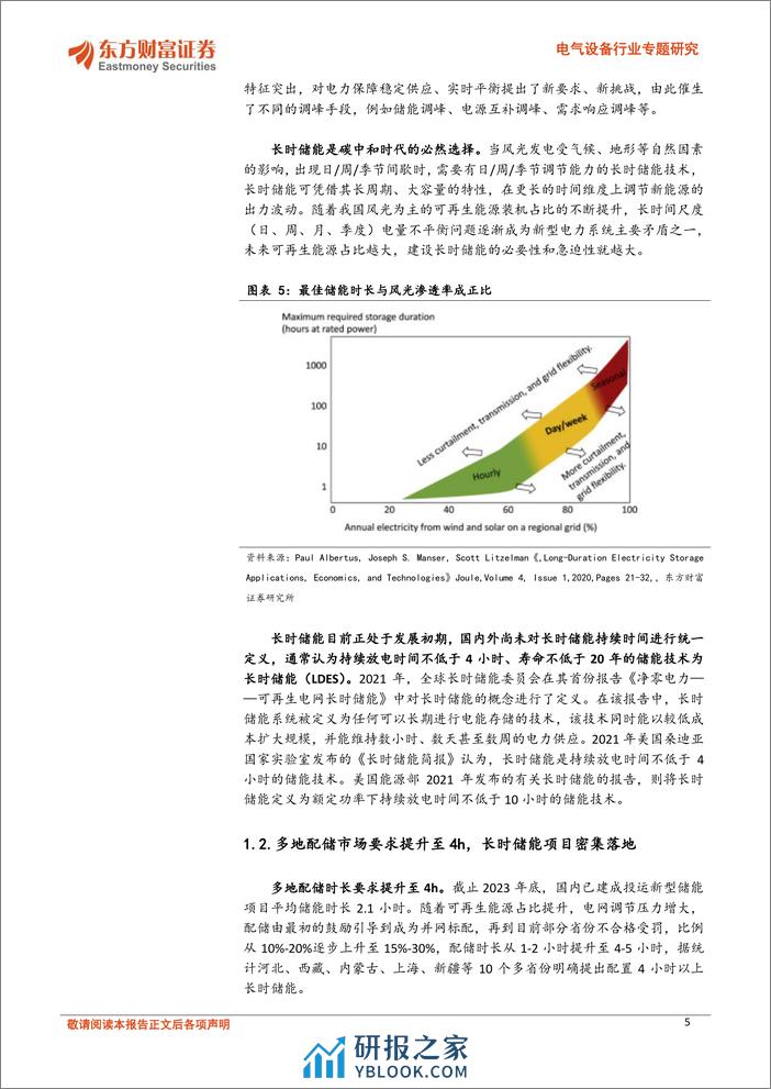 电气设备行业专题研究：新能源发电比例提升、长时储能大势所趋，钒电池潜力巨大 - 第5页预览图