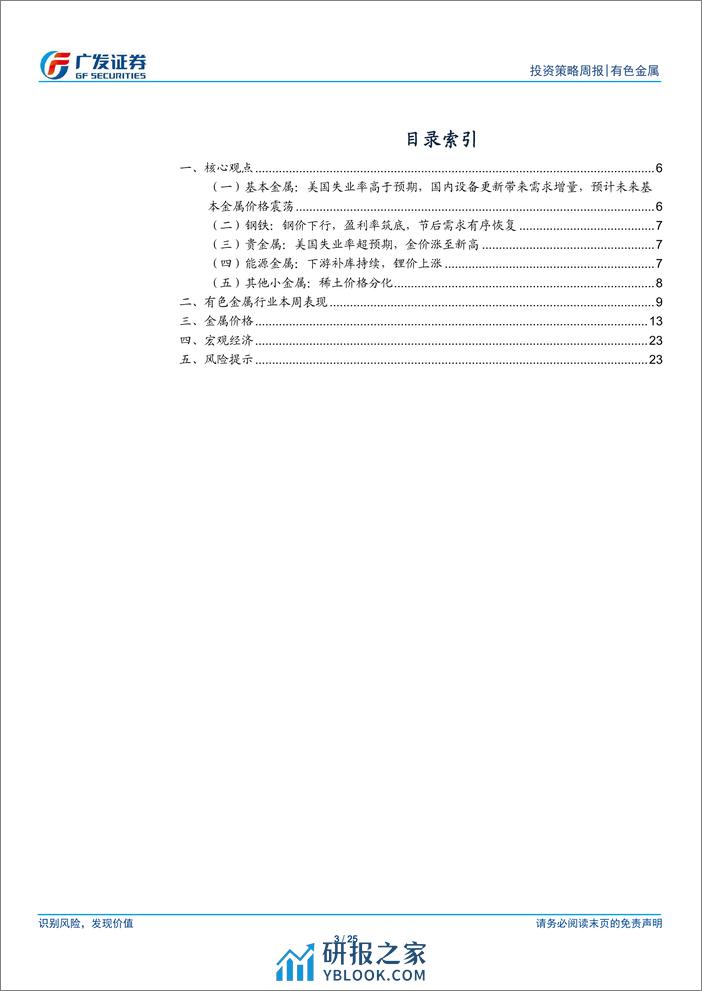 金属及金属新材料行业：金价仍将上行，关注铜铝钼-240310-广发证券-25页 - 第3页预览图