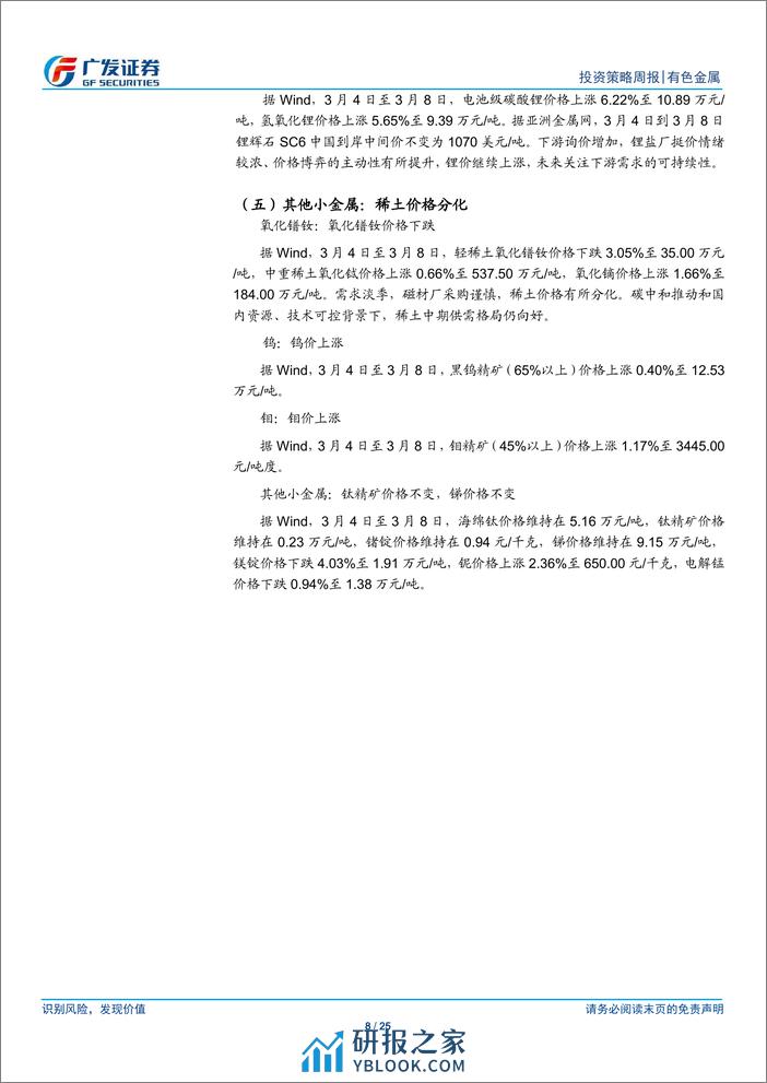 金属及金属新材料行业：金价仍将上行，关注铜铝钼-240310-广发证券-25页 - 第8页预览图