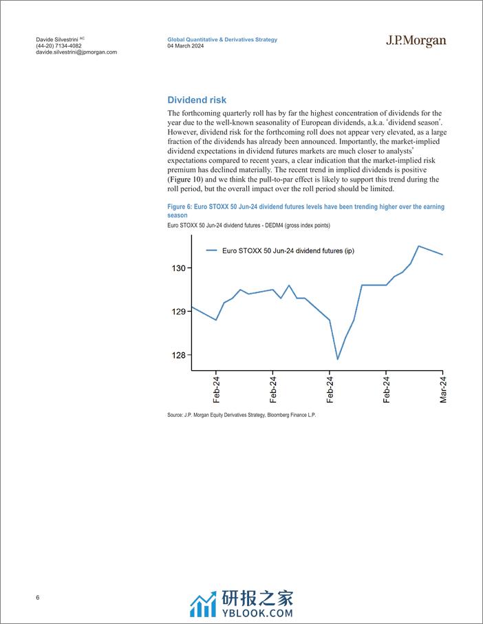 JPMorgan-European Equity Futures Rollover Outlook March 2024 - June 2...-106855608 - 第6页预览图