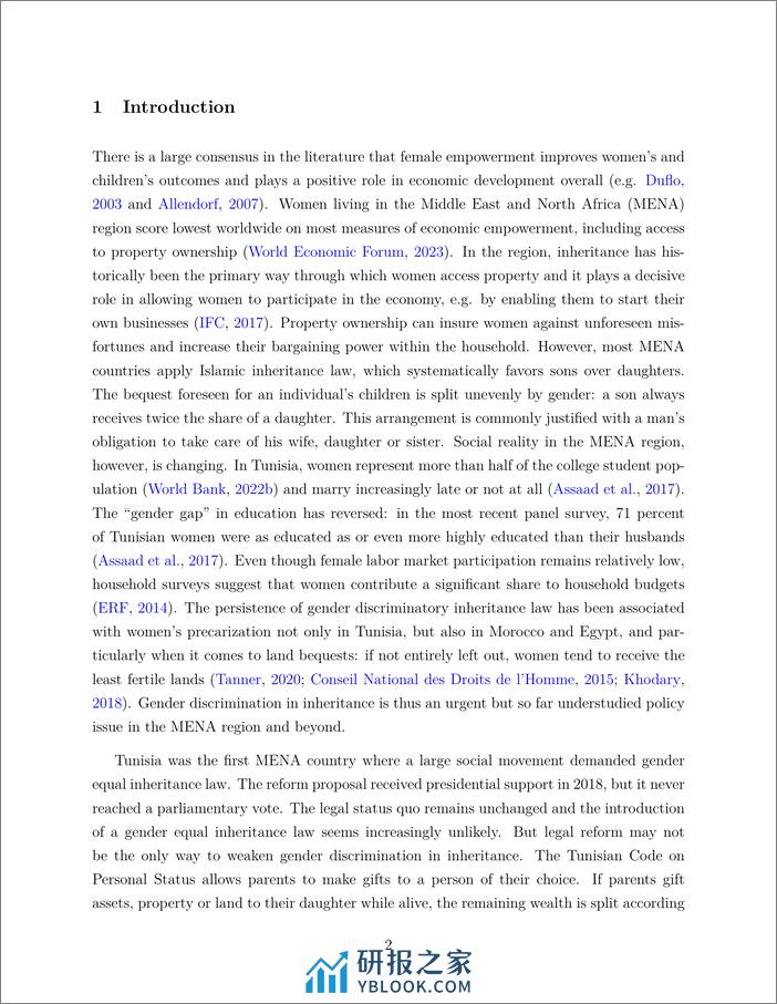 世界银行-私下处理性别歧视继承法：突尼斯调查实验的经验教训（英）-2024.2-66页 - 第4页预览图