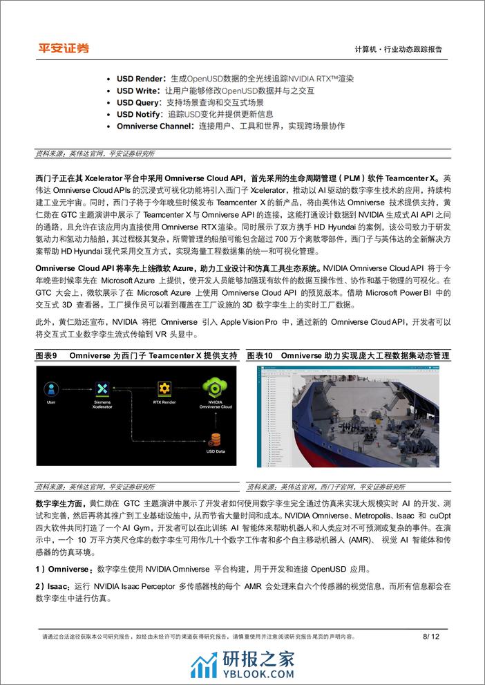 计算机行业AI动态跟踪系列(二)-英伟达GTC+2024：AI软件与应用有哪些看点？-240327-平安证券-12页 - 第8页预览图