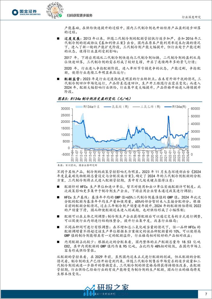 氟化工系列（二）：制冷剂格局高度集中，涨价“坡长雪厚”-20240225-国金证券-28页 - 第7页预览图