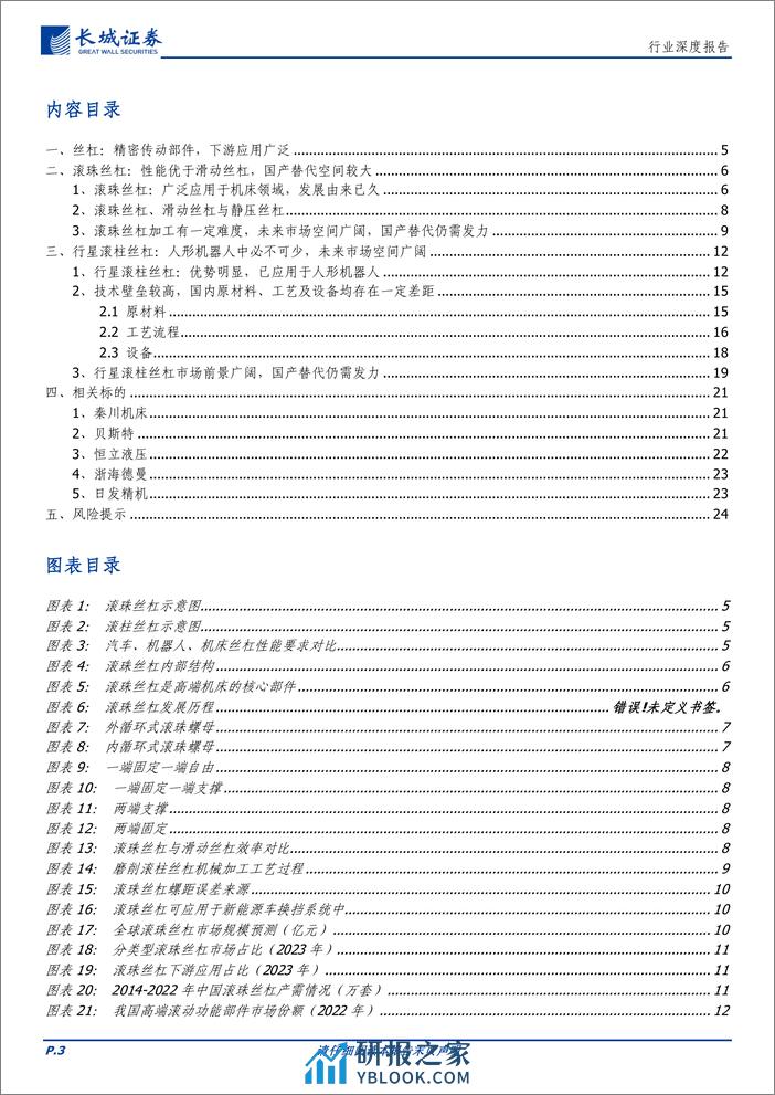 通信行业深度报告-丝杠：精密传动部件机器人中必不可少，国产替代蓄势待发-240321-长城证券-25页 - 第3页预览图