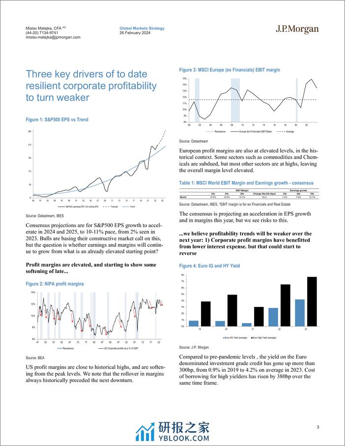 JPMorgan-Equity Strategy Three key drivers of to date resilient corpo...-106702413 - 第3页预览图