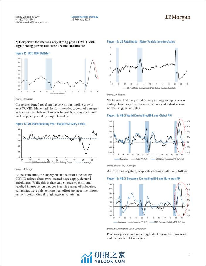 JPMorgan-Equity Strategy Three key drivers of to date resilient corpo...-106702413 - 第7页预览图