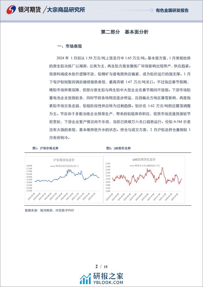 铅3月报：节后惯例累库 铅市偏弱震荡为主-20240229-银河期货-15页 - 第2页预览图