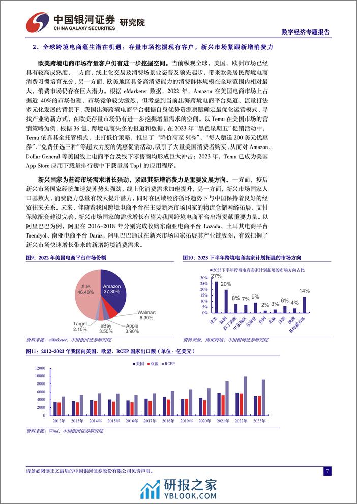 数字经济-跨境电商物流迎新发展机遇-数字货运具备广阔发展空间-中国银河 - 第7页预览图