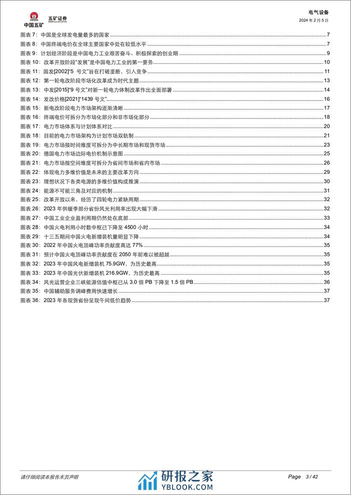 电力体制改革深度解析：电力钟声系列1：新能源消纳加速改革，电力行业万亿市场机会在哪？-20240205-五矿证券-42页 - 第3页预览图