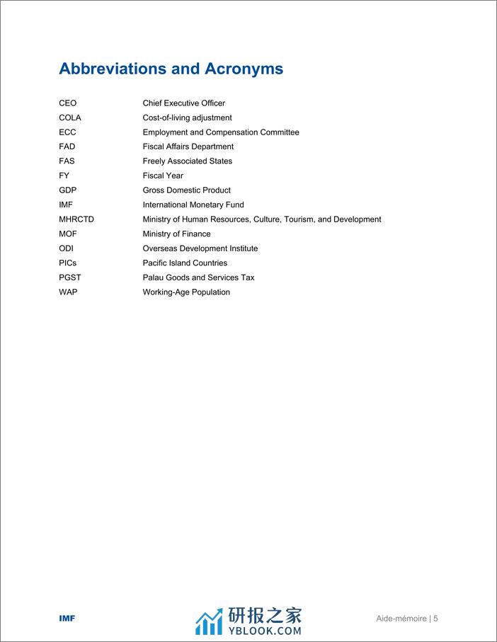 IMF-帕劳共和国：管理政府就业和补偿的技术援助报告（英）-2024-39页 - 第5页预览图