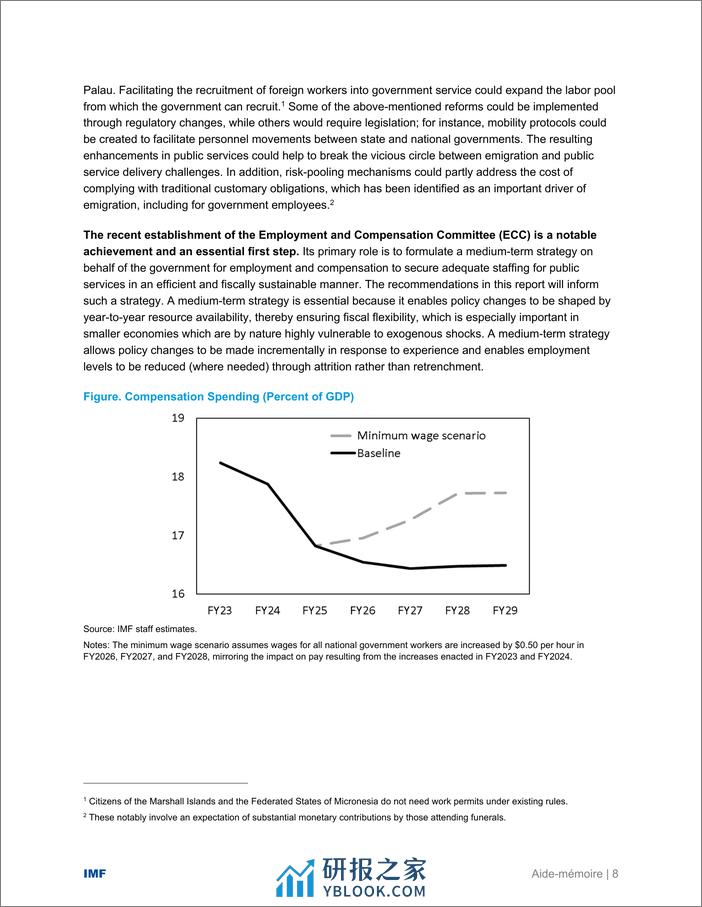 IMF-帕劳共和国：管理政府就业和补偿的技术援助报告（英）-2024-39页 - 第8页预览图