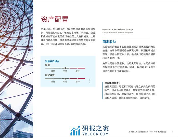 加拿大人寿投资管理公司：2024 年市场展望 - 第7页预览图