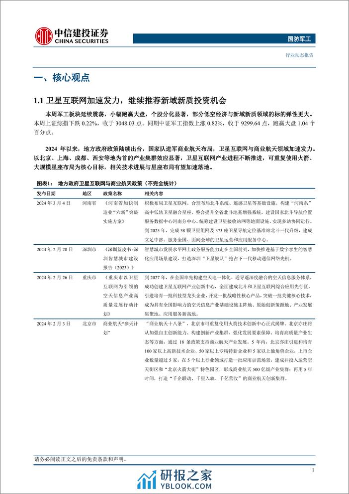 国防军工行业：卫星互联网加速发力，继续推荐新域新质投资机会-240324-中信建投-26页 - 第3页预览图