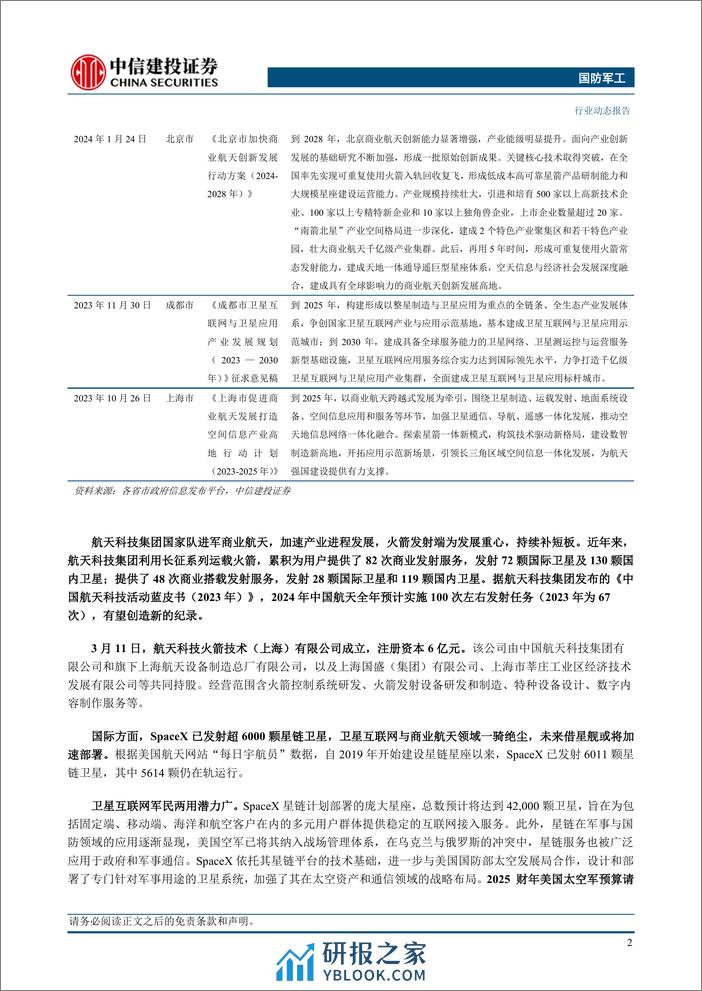 国防军工行业：卫星互联网加速发力，继续推荐新域新质投资机会-240324-中信建投-26页 - 第4页预览图