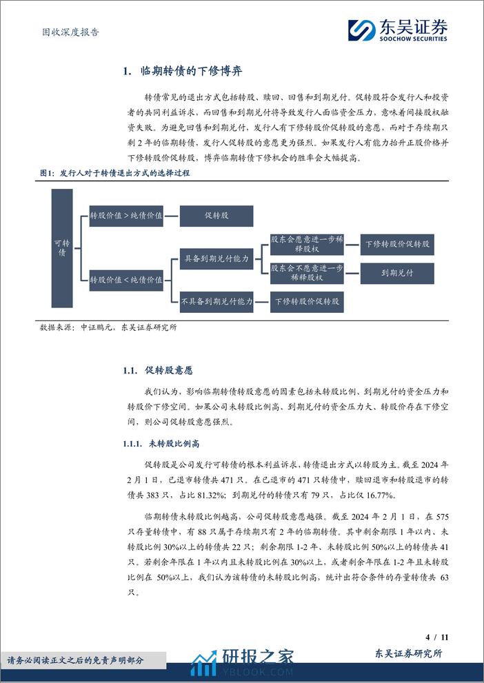 “转”机系列（三）：临期转债的下修博弈-20240205-东吴证券-11页 - 第4页预览图