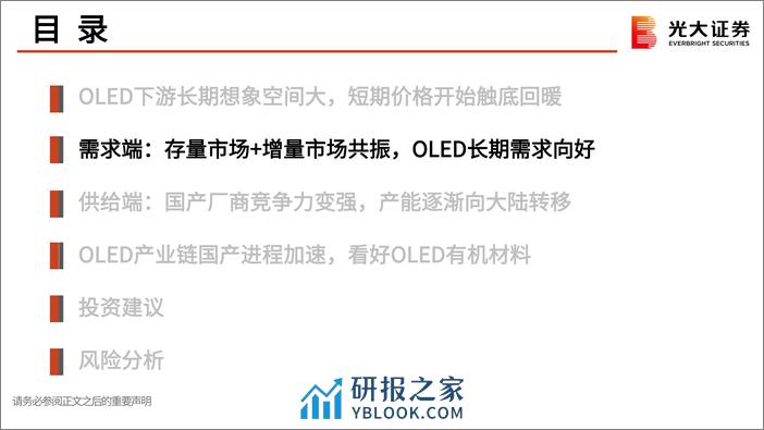 OLED行业跟踪报告之二：存量市场和增量市场共振，OLED行业迎来供需拐点 - 第7页预览图