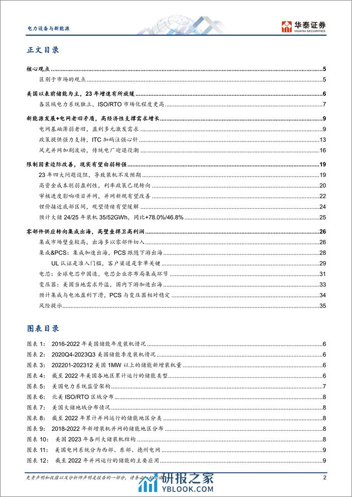 电力设备与新能源专题研究：美国大储有望转强，国内企业加速出海 - 第2页预览图