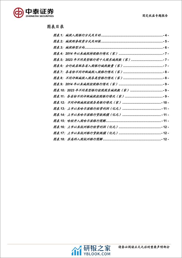 固定收益专题报告：城投入股银行怎么看？-240325-中泰证券-14页 - 第3页预览图