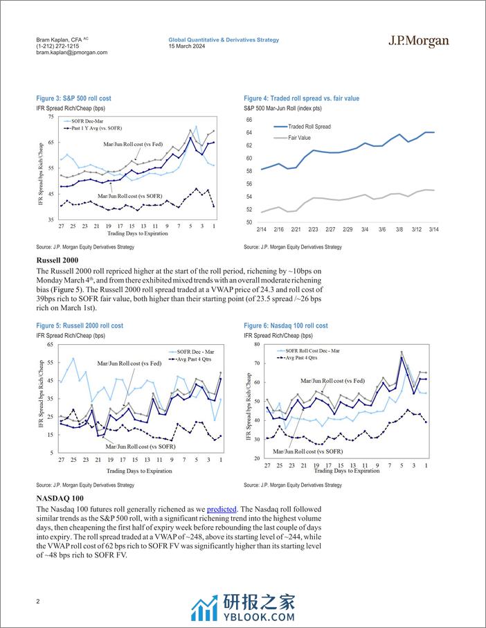 JPMorgan-US Equity Futures Roll Recap March - June 2024-107059046 - 第2页预览图