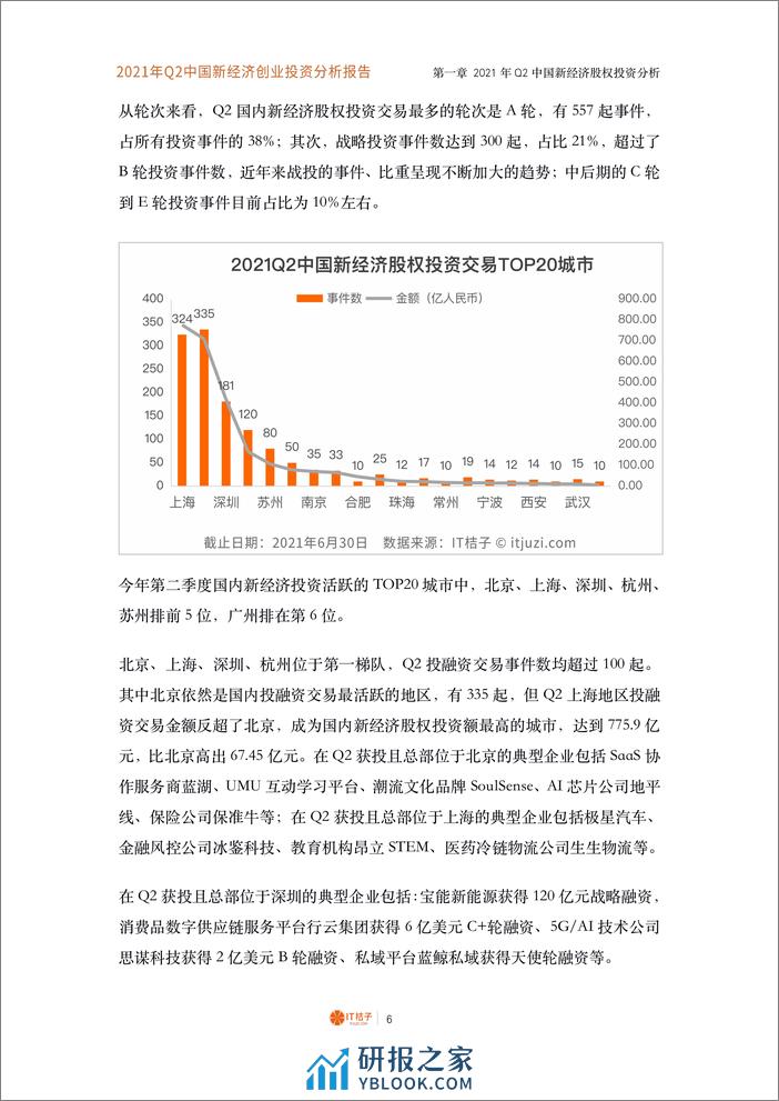 2021年Q2中国新经济创业投资分析报告 - 第7页预览图