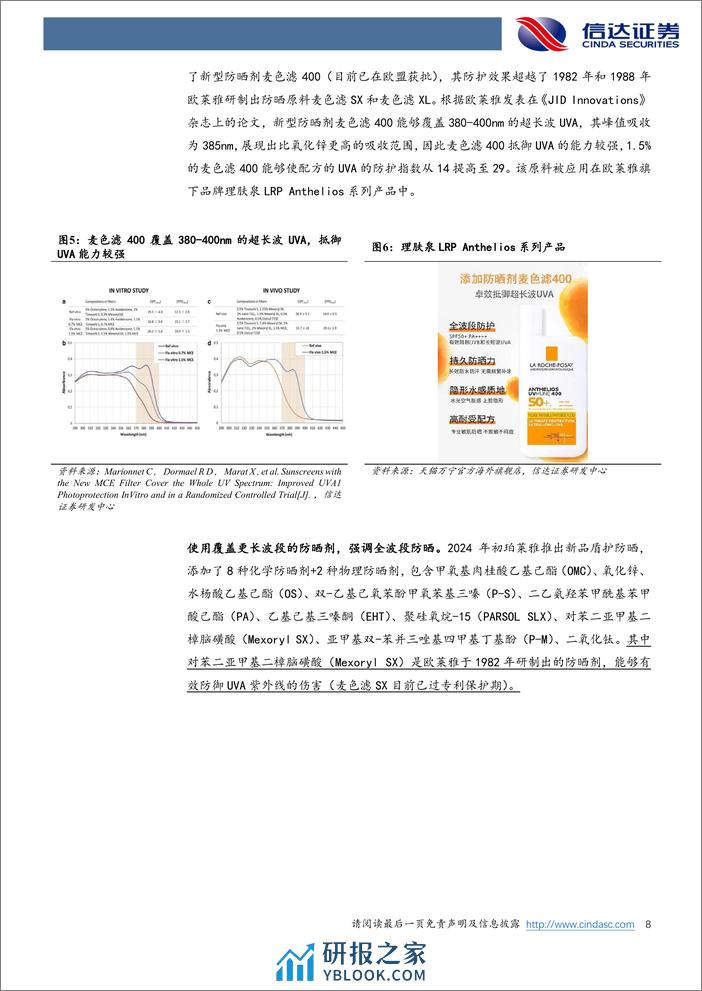 美护行业专题系列之五：如何看待未来防晒剂的发展趋势？-240403-信达证券-13页 - 第8页预览图