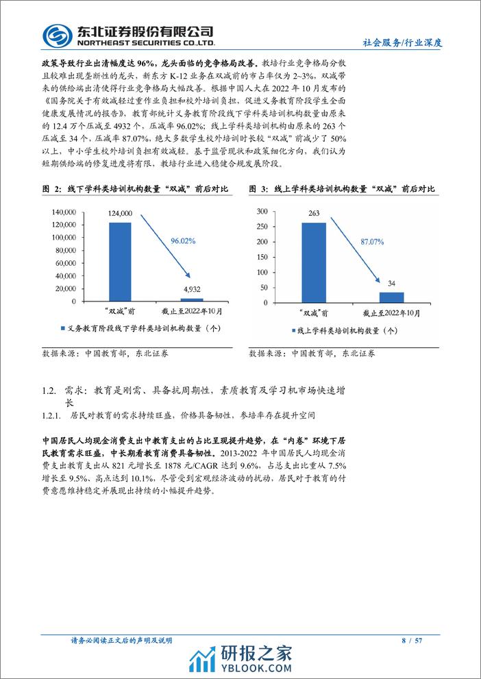 教育行业系列深度（二）：困境反转，K12教培龙头积极转型驱动增长 - 第8页预览图