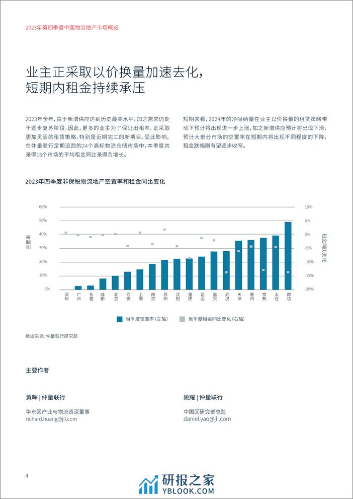 2023年四季度中国物流地产市场概览报告-仲量联行 - 第4页预览图