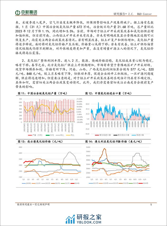 铝及氧化铝月报：传统旺季来临，关注下游需求改善情况-20240305-中财期货-13页 - 第5页预览图