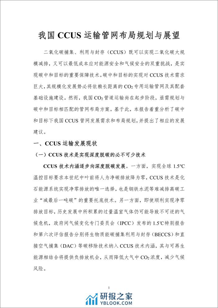 北京理工大学：我国CCUS运输管网布局规划与展望 - 第3页预览图