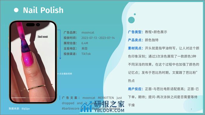 2023美甲品类海外营销趋势白皮书-SHOPLINExBigSpy - 第7页预览图