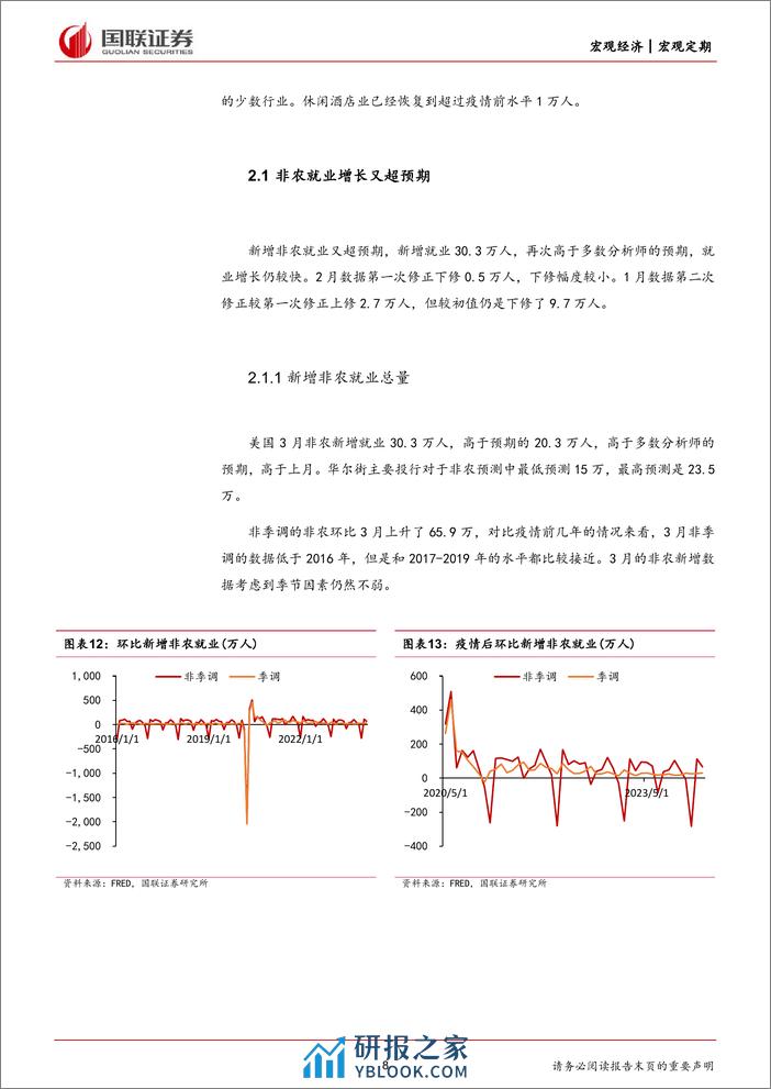 美国3月非农就业数据点评：偏强的就业市场让降息预期进一步下行-240408-国联证券-24页 - 第8页预览图